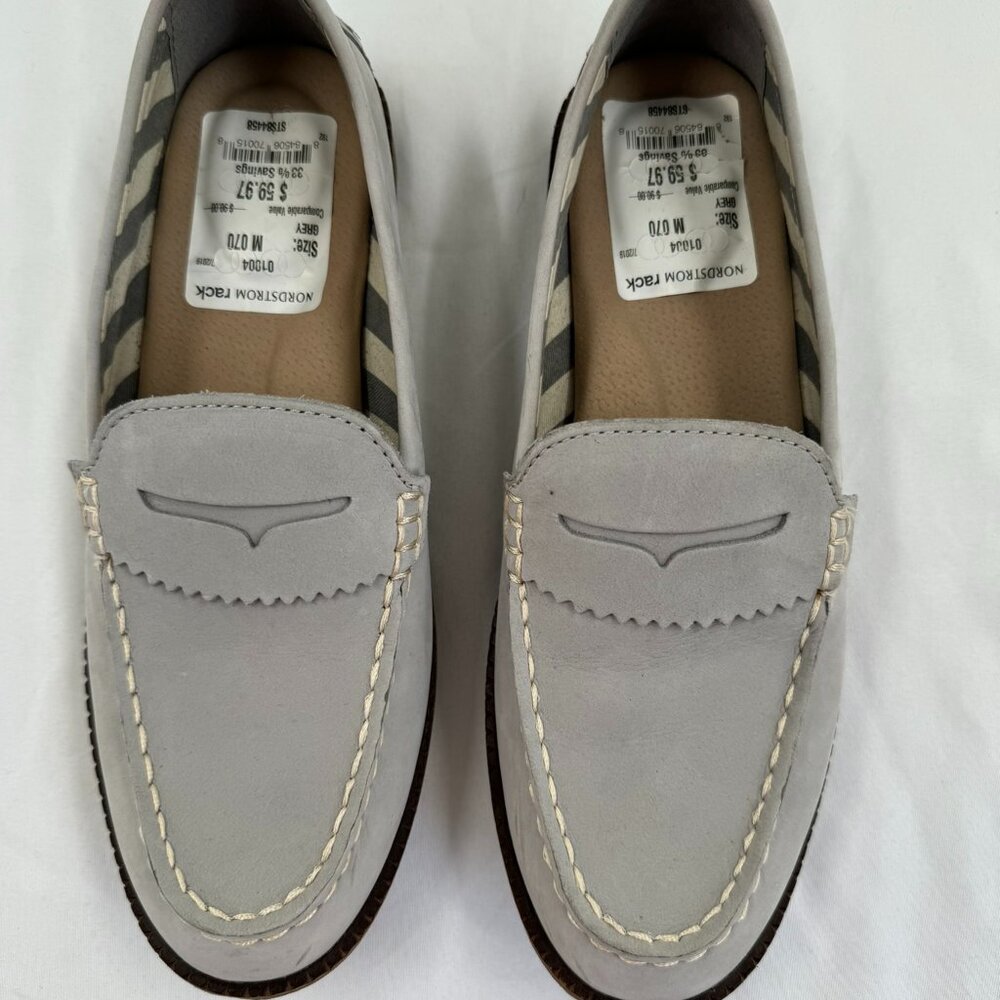 Sperry Grey Penny Loafers size 7